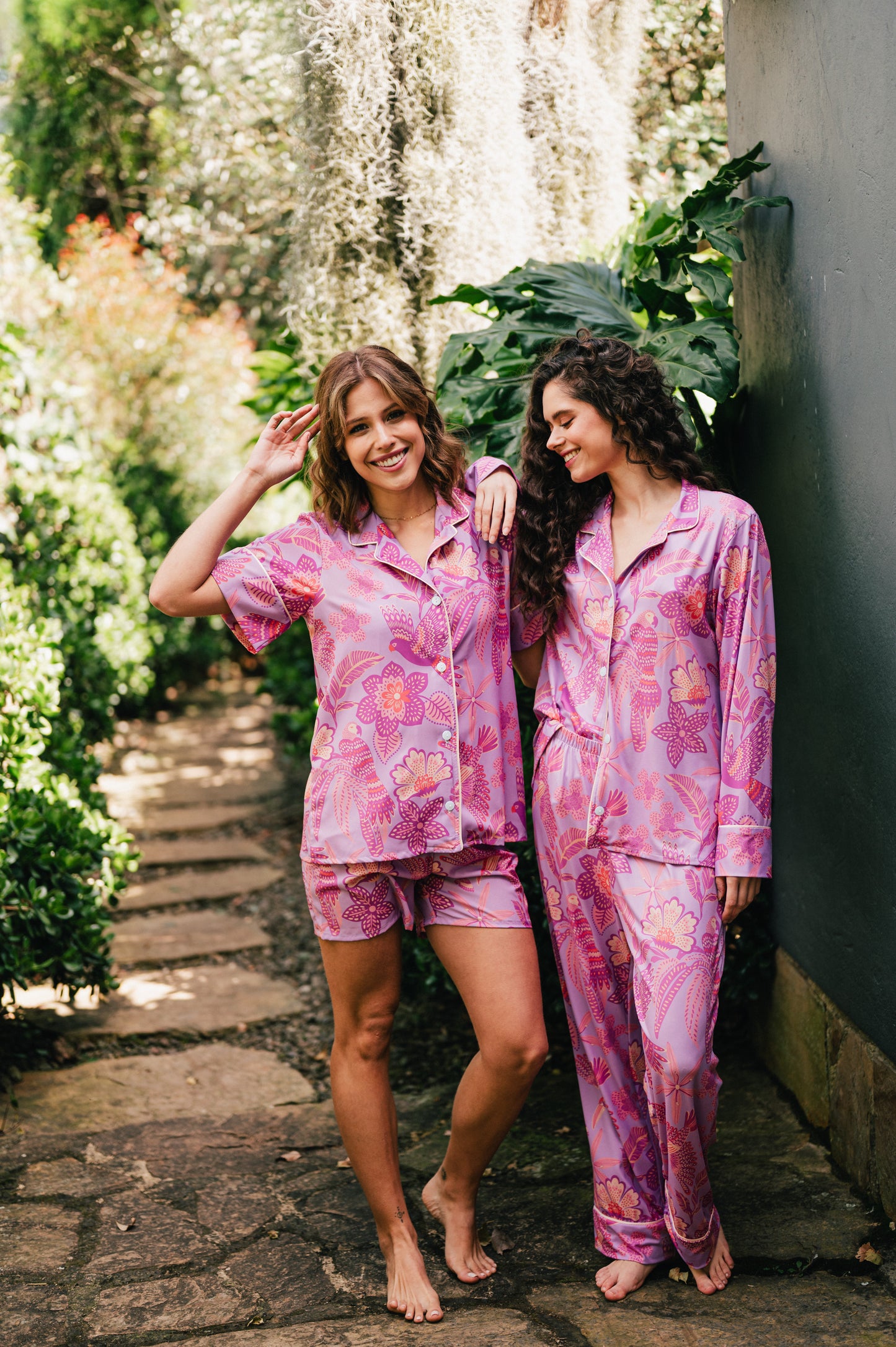 AMAZONAS LILA CAMISA MANGA CORTA Y PANTALON