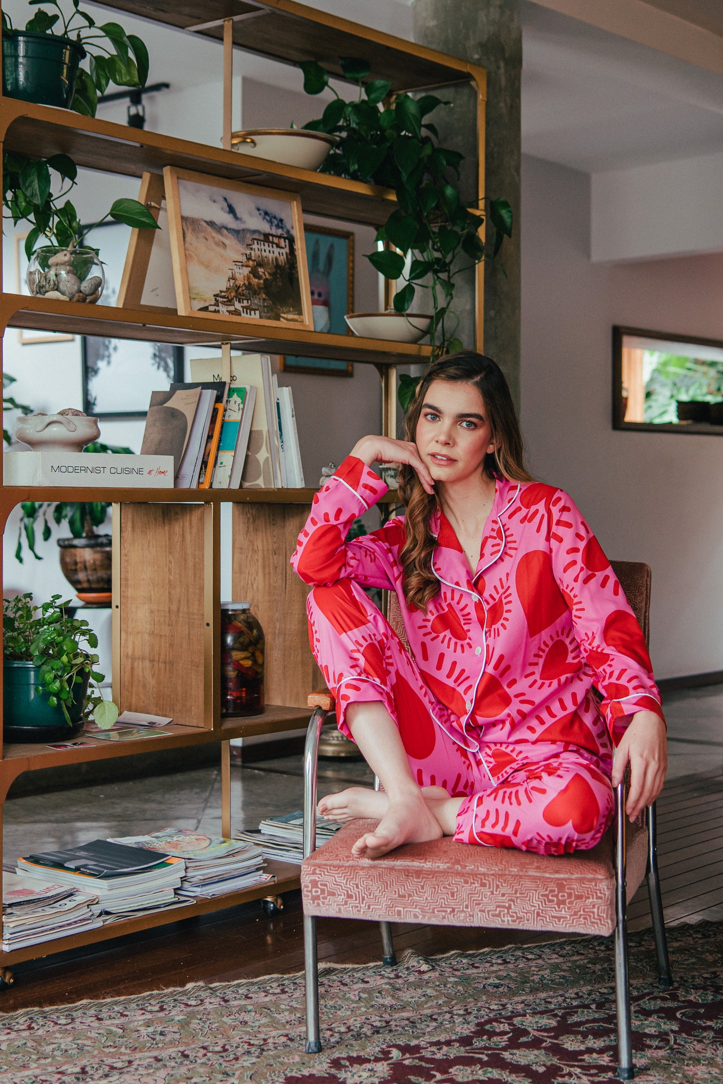 AMOR FUCSIA CAMISA MANGA LARGA Y PANTALON