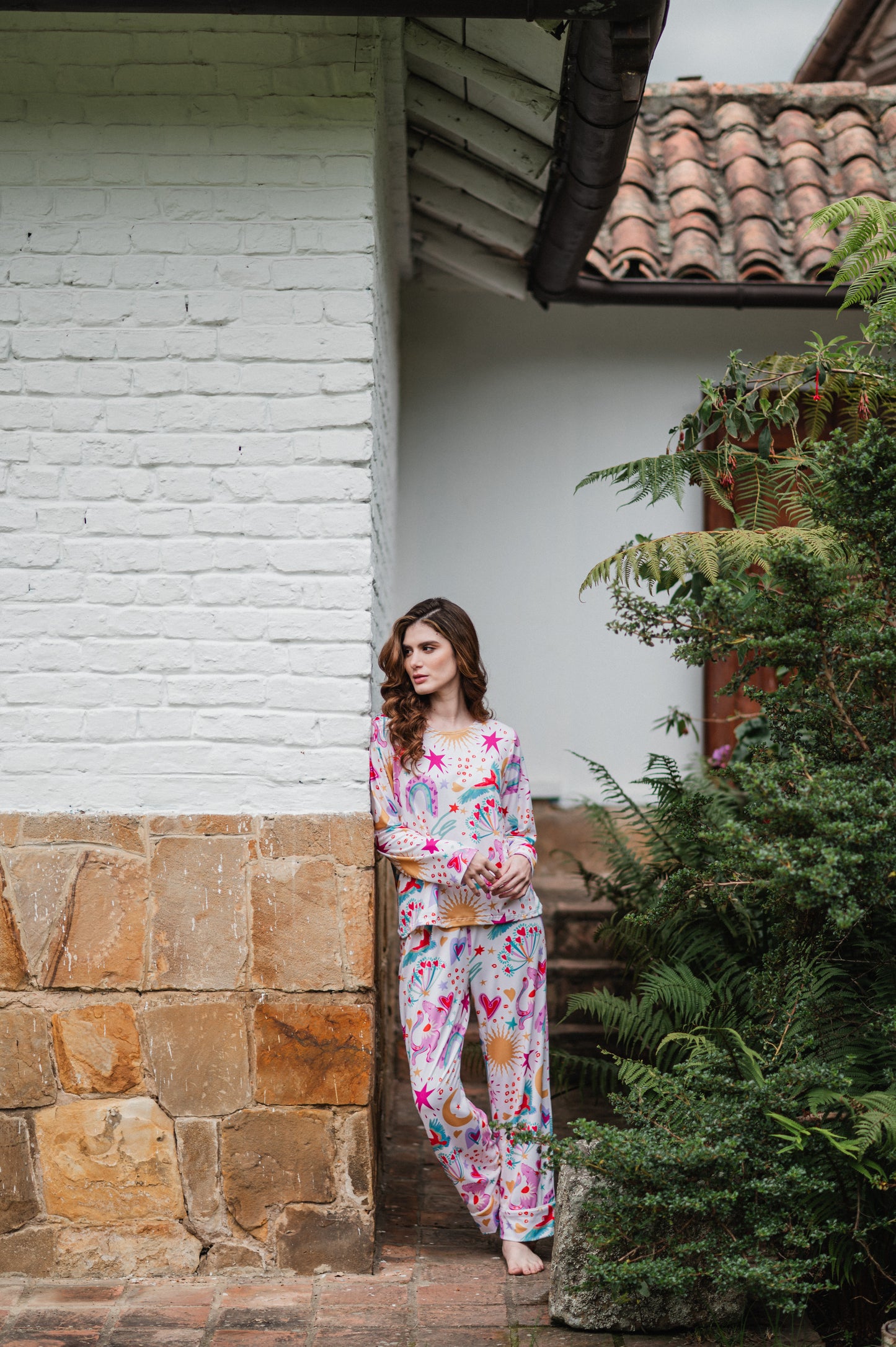 SUSPIRO DE AMOR CAMISA MANGA LARGA Y PANTALON