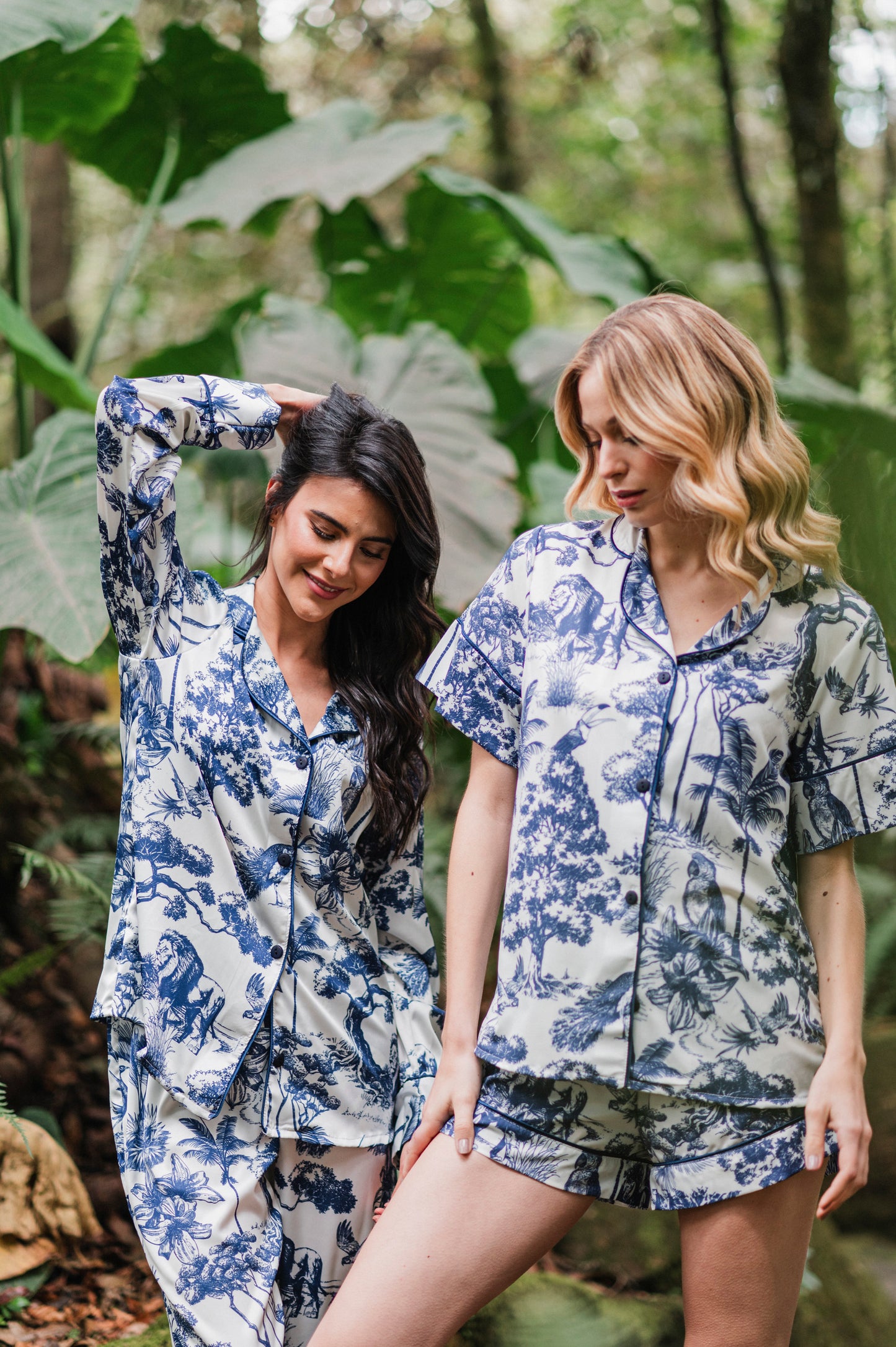 SELVA AFRICANA AZUL CAMISA MANGA LARGA Y PANTALON