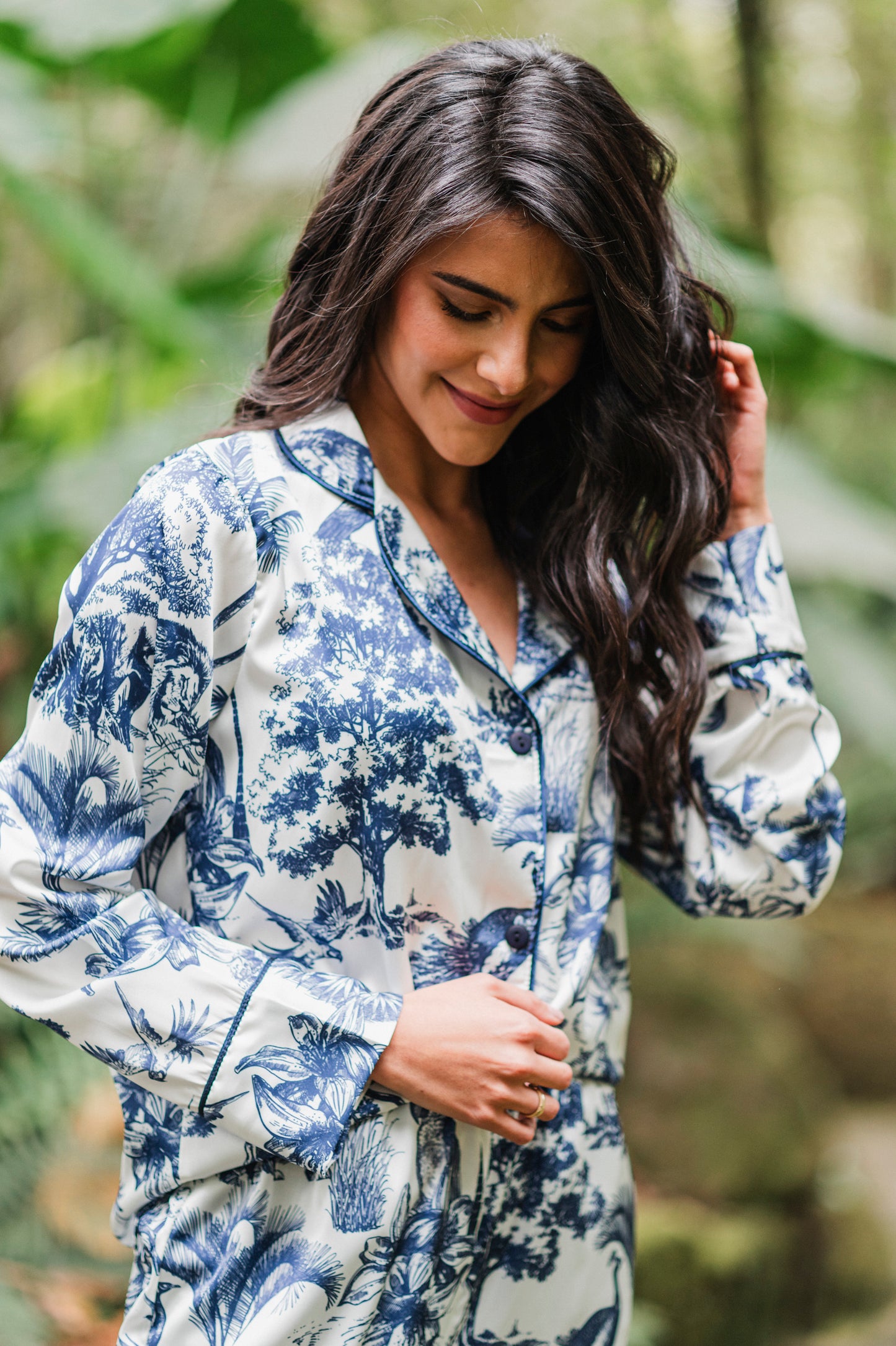 SELVA AFRICANA AZUL CAMISA MANGA LARGA Y PANTALON