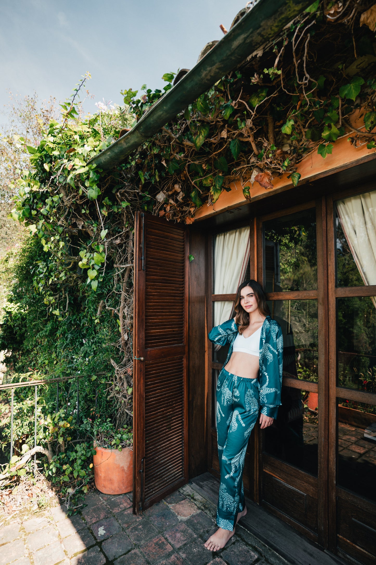 JAGUAR AZUL CAMISA MANGA CORTA Y PANTALON