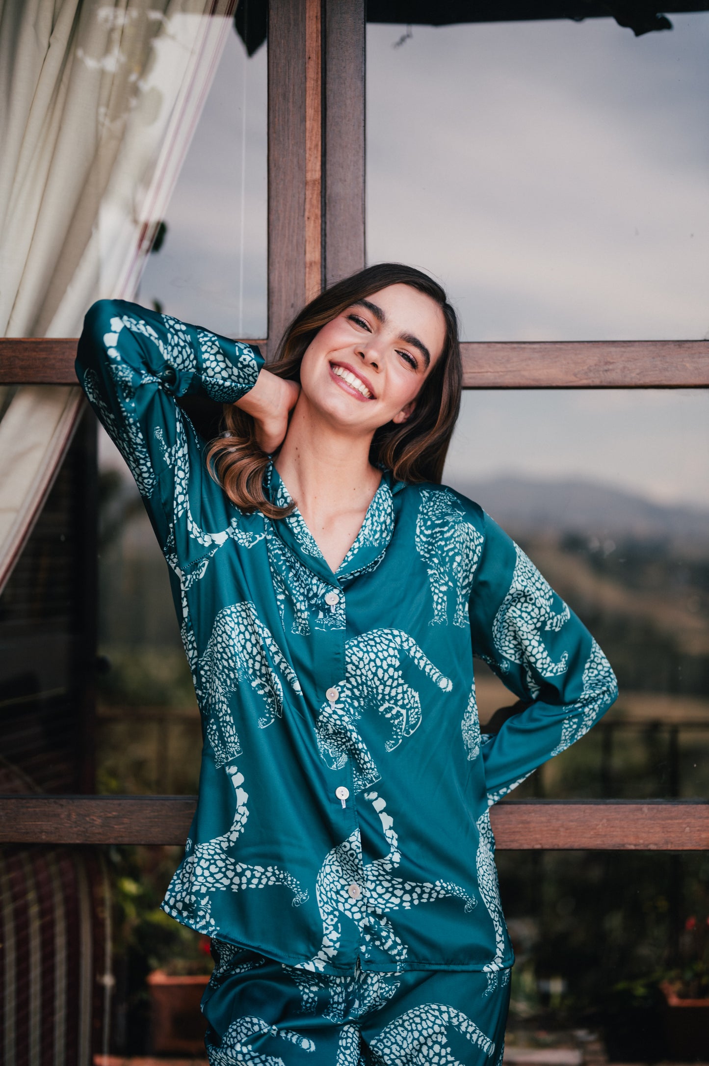 JAGUAR AZUL CAMISA MANGA CORTA Y SHORT.