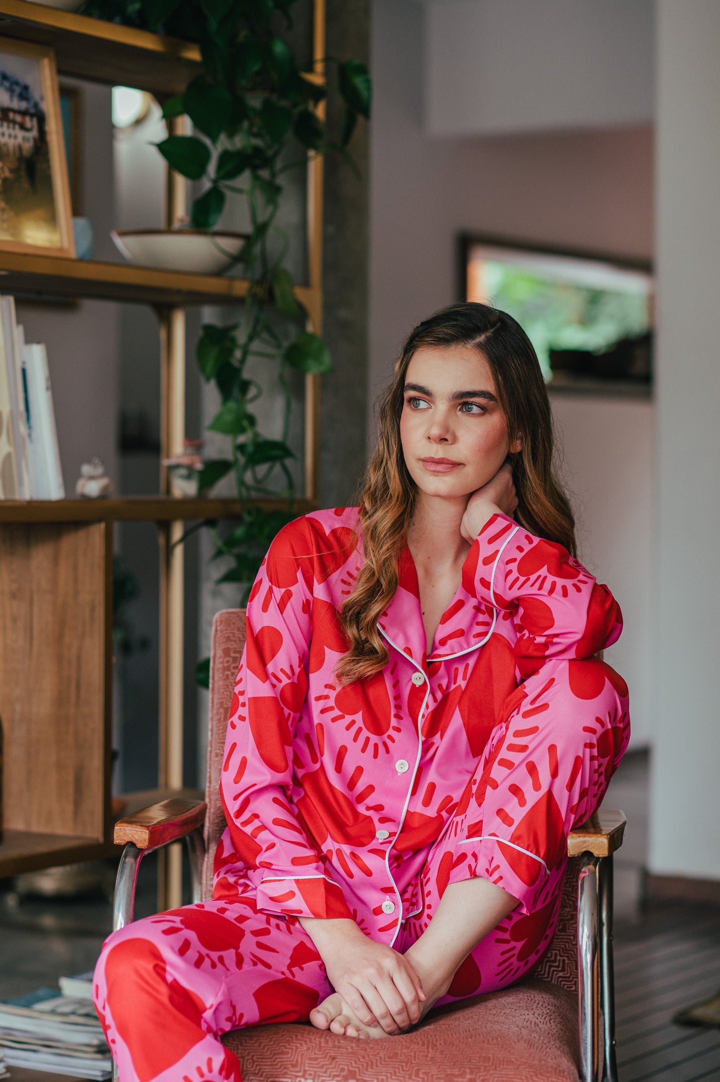 AMOR FUCSIA CAMISA MANGA LARGA Y PANTALON