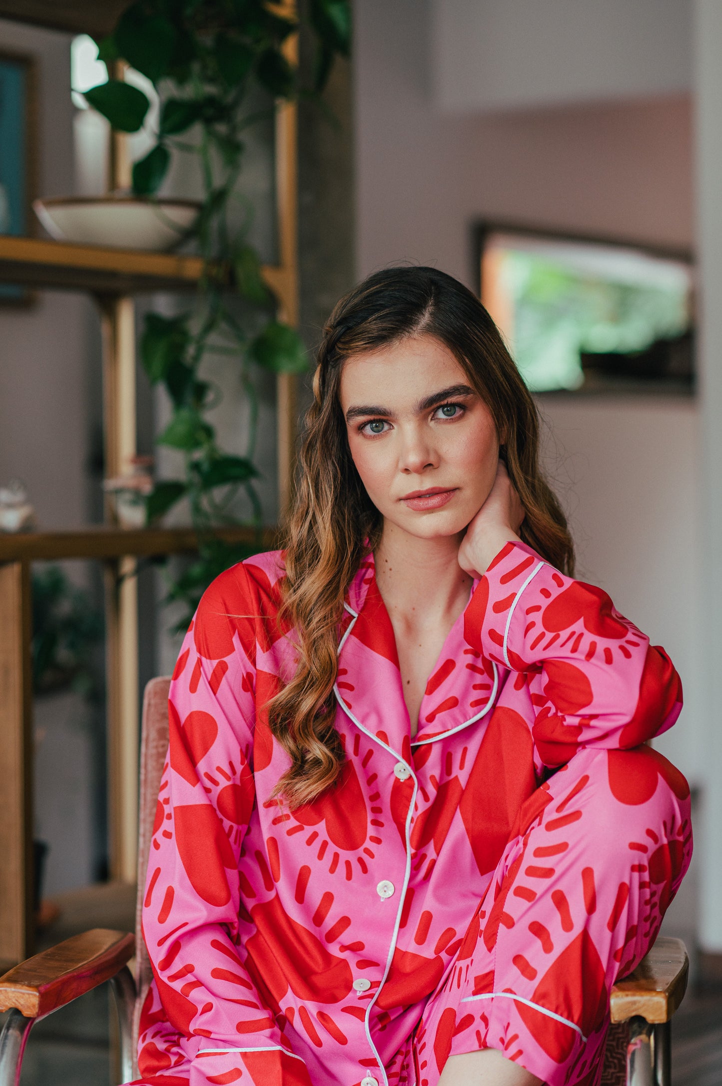 AMOR FUCSIA CAMISA MANGA LARGA Y PANTALON