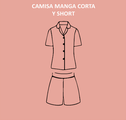 LLUVIA DE ESTRELLAS - CAMISA MANGA CORTA Y SHORT.