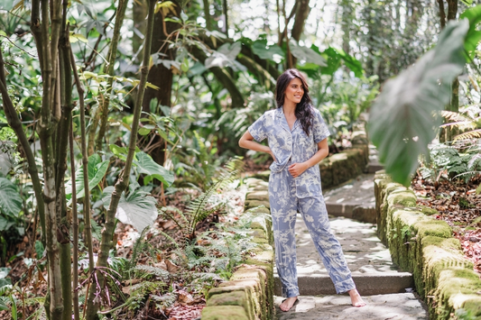 SELVA AFRICANA CELESTE MANGA CORTA  Y PANTALON