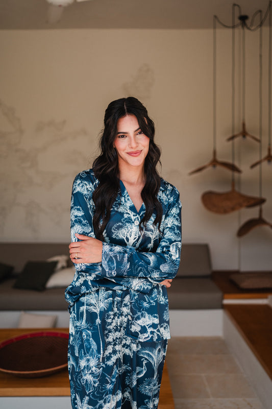 SELVA AFRICANA NOCTURNA CAMISA MANGA LARGA Y PANTALON