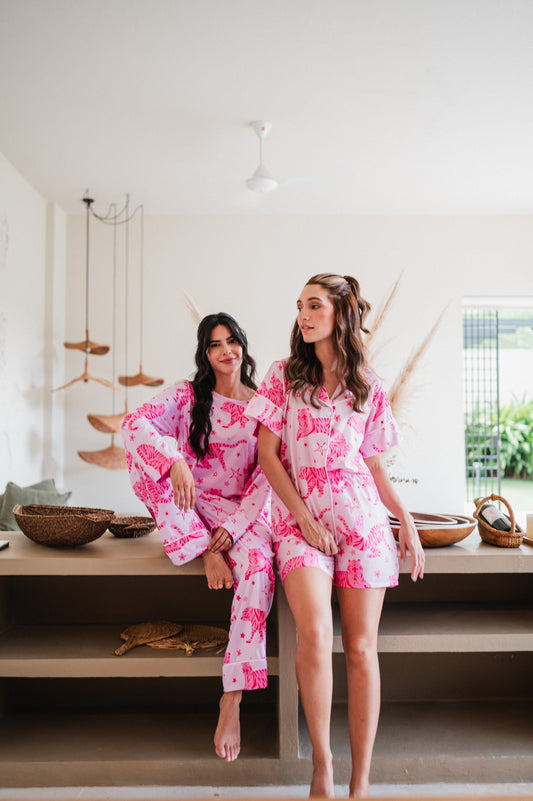 PINK TIGER CAMISA MANGA CORTA Y PANTALON