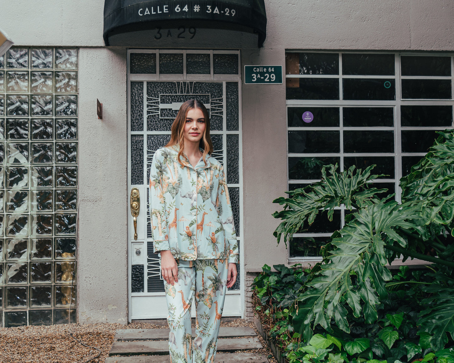 SELVA HINDU AZUL MANGA LARGA Y PANTALON