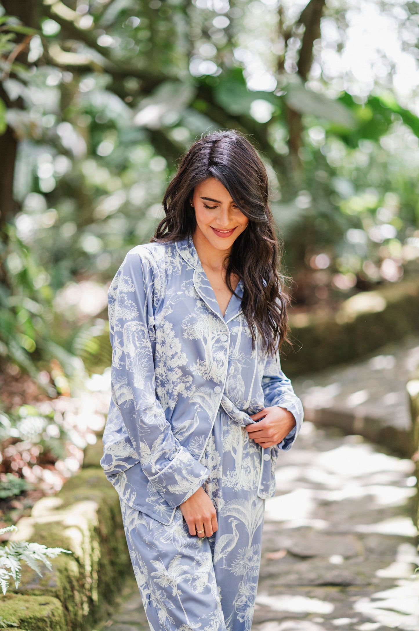 SELVA AFRICANA CELESTE MANGA LARGA Y PANTALON