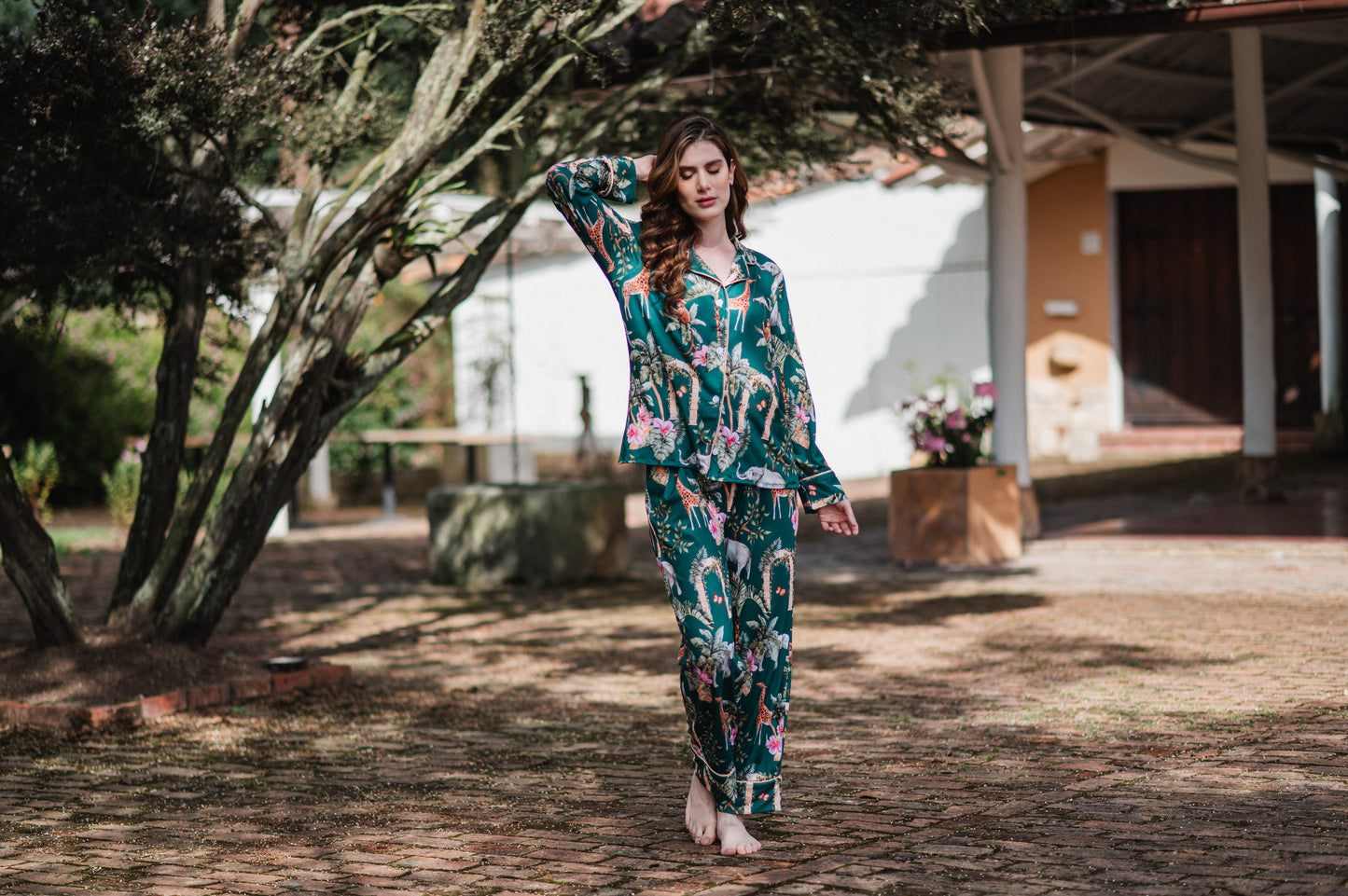 SELVA HINDU JADE CAMISA MANGA LARGA Y PANTALON