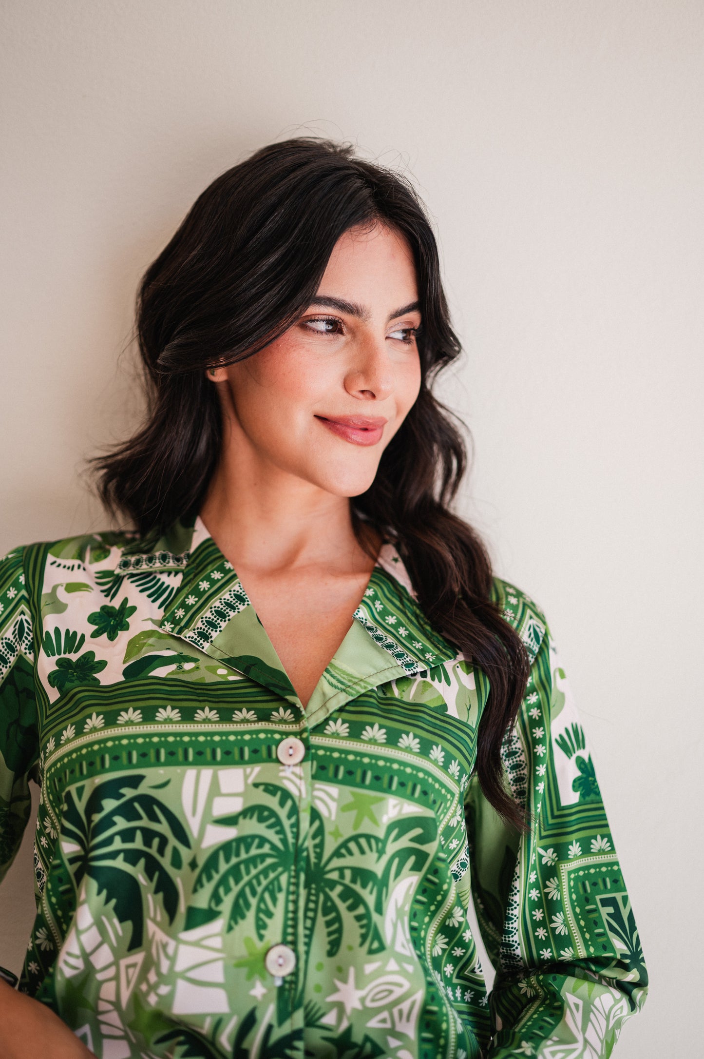 SELVA VERDE CAMISA MANGA LARGA Y PANTALON