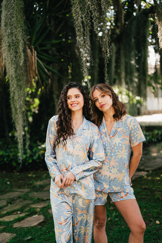 PARADISE BLUE CAMISA MANGA LARGA Y PANTALON