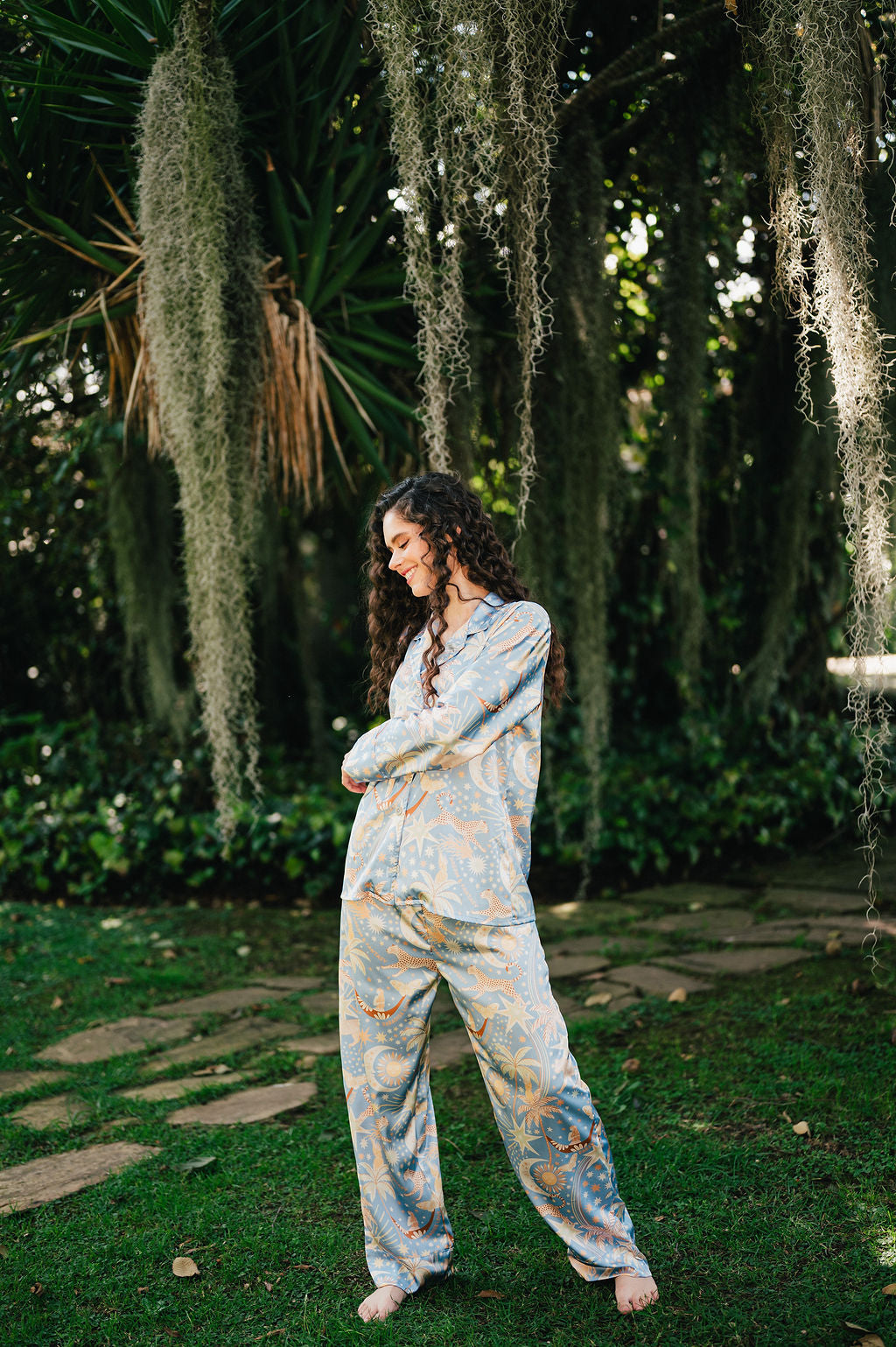 PARADISE BLUE CAMISA MANGA LARGA Y PANTALON