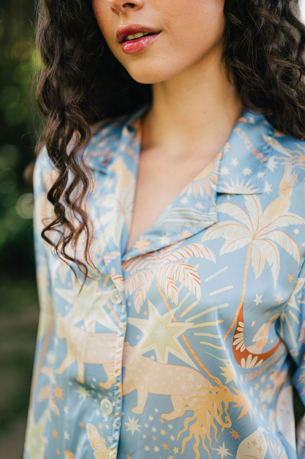 PARADISE BLUE CAMISA MANGA LARGA Y PANTALON