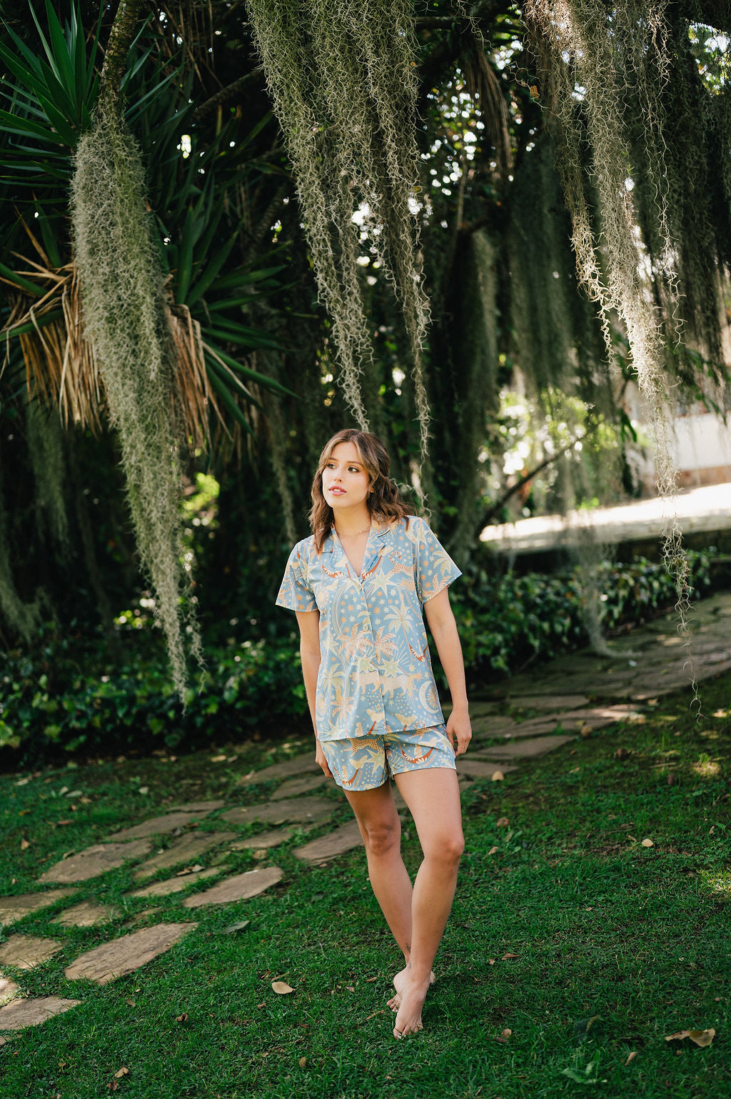 PARADISE BLUE CAMISA MANGA CORTA Y SHORT