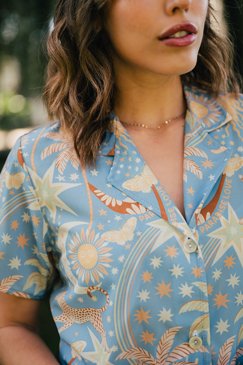 PARADISE BLUE CAMISA MANGA CORTA Y SHORT