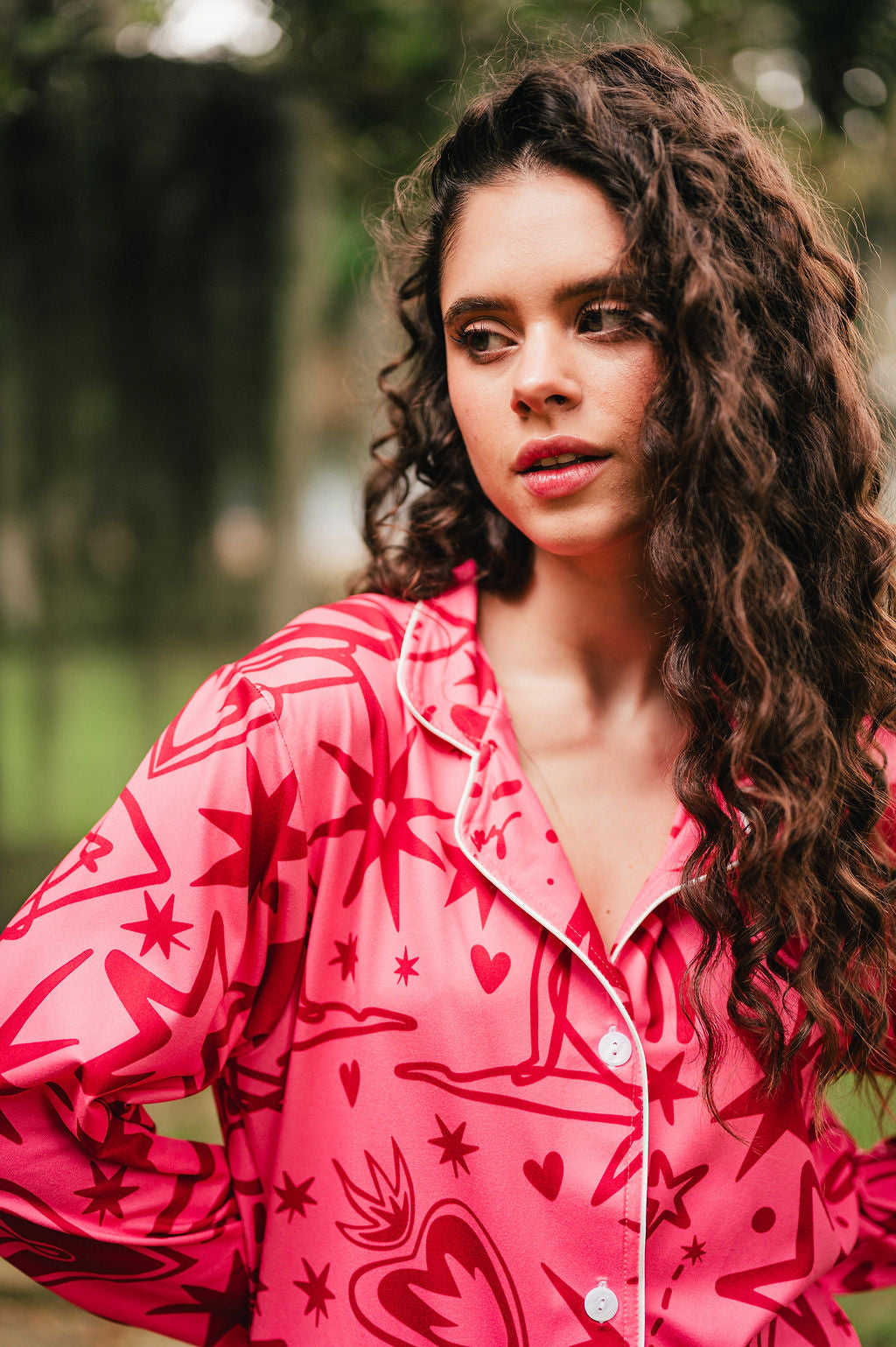 MAGIC LOVE PINK CAMISA Y PANTALON