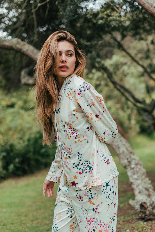 LLUVIA DE ESTRELLAS - CAMISA MANGA LARGA Y PANTALON.